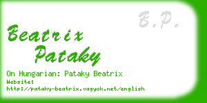 beatrix pataky business card